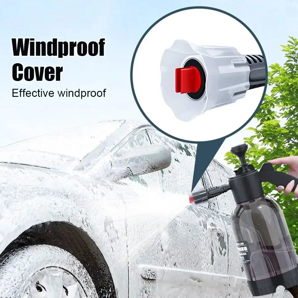 Car Washing Spray Pot Foam Spray Pot 2L Spray Type with Pressure Relief Valve for Household Car Spray Hand Pressure Spray Pot